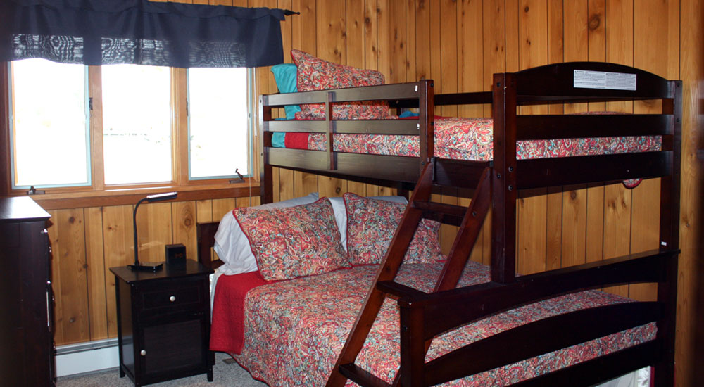 One of five bedrooms - Shadow Lake Retreat sleeps 19-20 guests comfortably