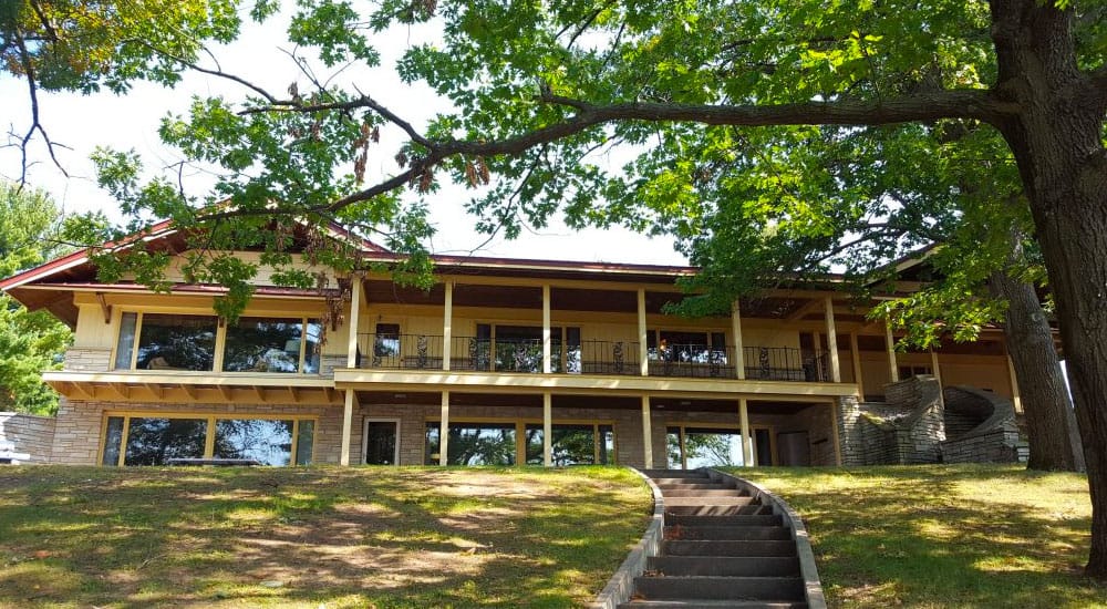 The view of Shadow Lake Retreat from the lake