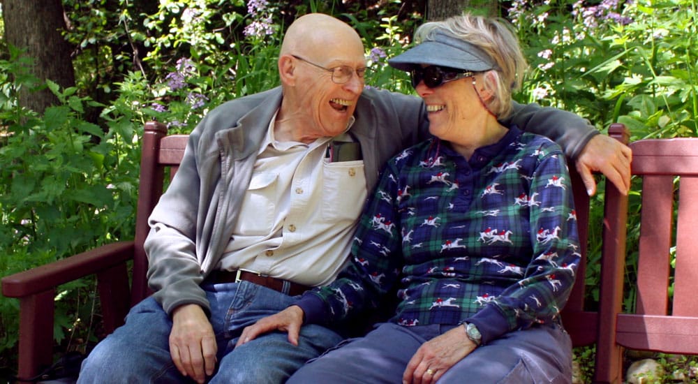 Residents at Shadow Woods enjoying a moment together along the Crystal River Trail