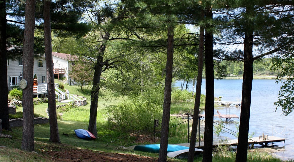 Lakefront views from some Shadow Woods Homes